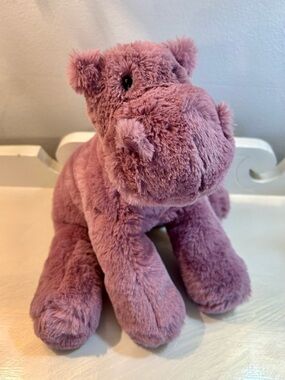 Jellycat Huggady Bashful Hippo super soft plush stuffed toy animal, retired